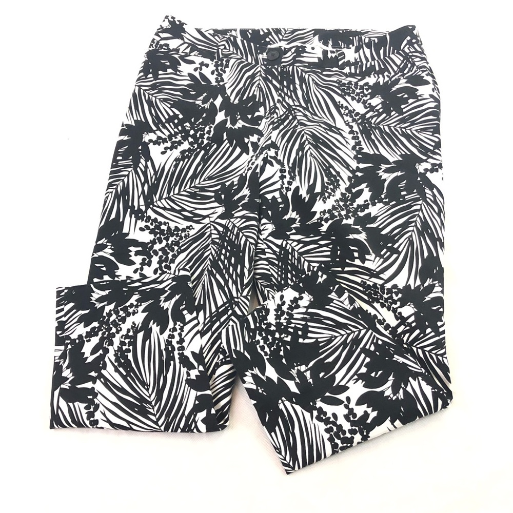 Lane Bryant Women’s Capri Pants Black white 14